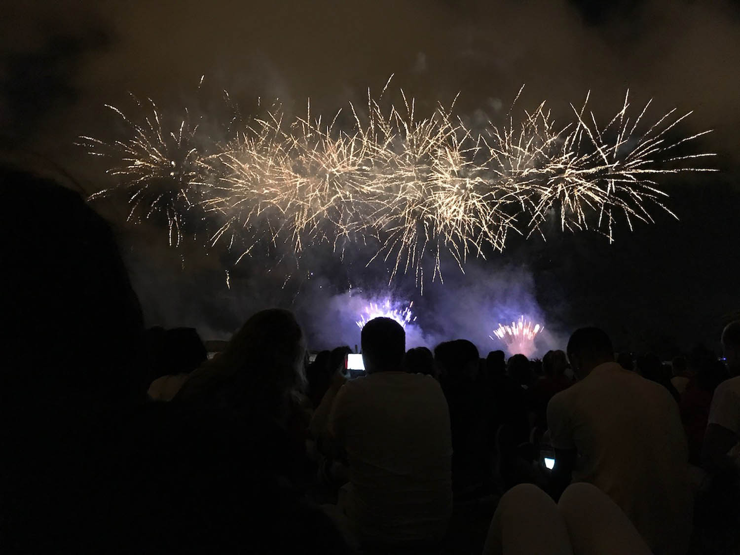 Running of the Bulls Pamplona fireworks display